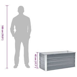 Garten-Hochbeet Verzinkter Stahl