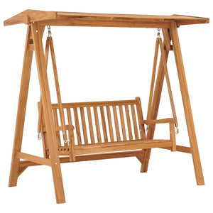 Hollywoodschaukel 174 Cm Massivholz Teak