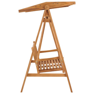 Hollywoodschaukel 174 Cm Massivholz Teak
