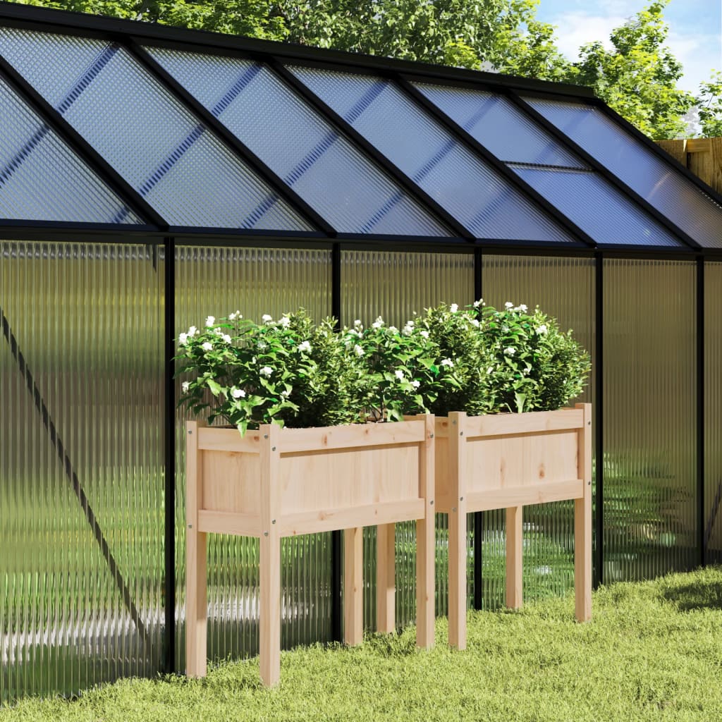 Pflanzkübel Mit Beinen 70X31X70 Cm Massivholz Douglasie