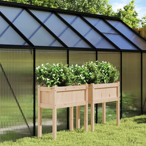 Pflanzkübel Mit Beinen 70X31X70 Cm Massivholz Douglasie