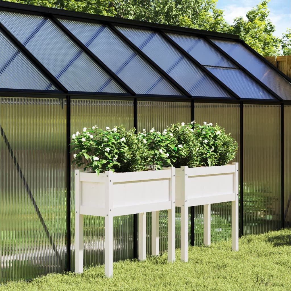 Pflanzkübel Mit Beinen 70X31X70 Cm Massivholz Douglasie