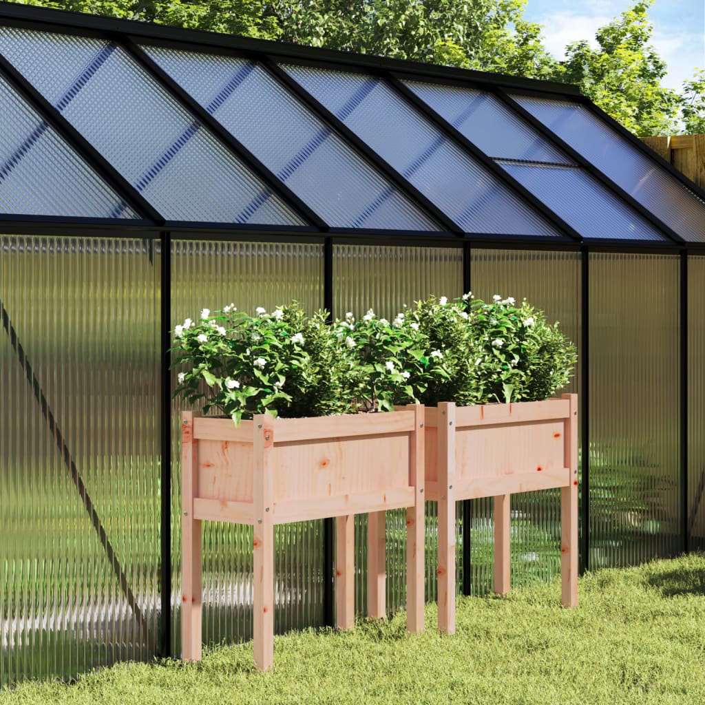 Pflanzkübel Mit Beinen 70X31X70 Cm Massivholz Douglasie