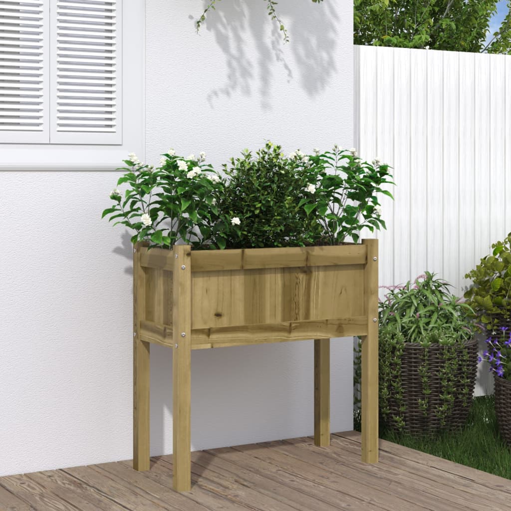 Pflanzkübel Mit Beinen 70X31X70 Cm Massivholz Douglasie