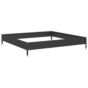 Hochbeet Schwarz 100X100X18,5 Cm Stahl/Schwarz