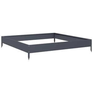 Hochbeet Anthrazit 100X100X18,5 Cm Stahl/Anthrazit