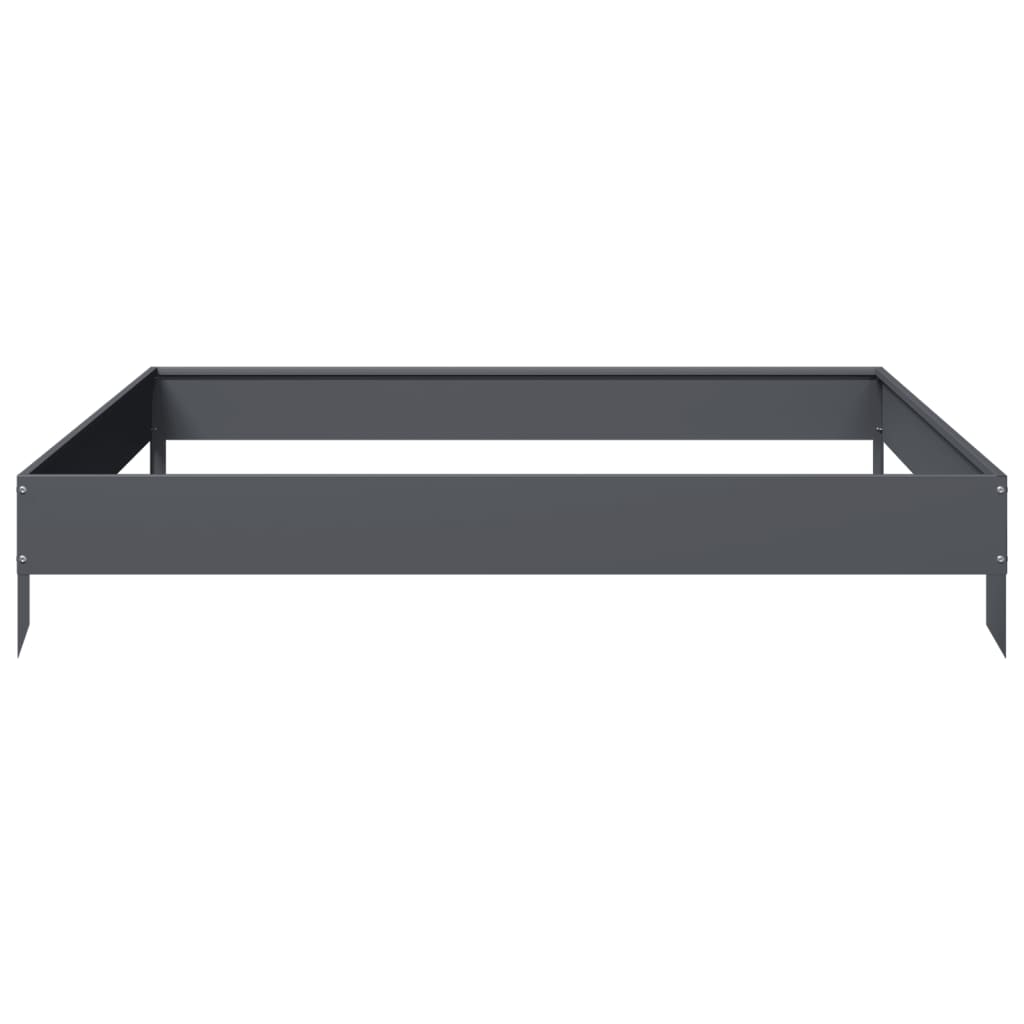 Hochbeet Anthrazit 100X100X18,5 Cm Stahl/Anthrazit