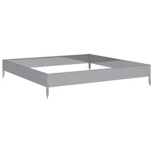 Hochbeet 100X100X18,5 Cm Verzinkter Stahl/Grau