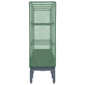 Hochbeet Mit Gewächshaus-Aufsatz Rattan-Optik